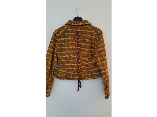 Conjunto de saia Christian Lacroix em seda marrom - vista 4
