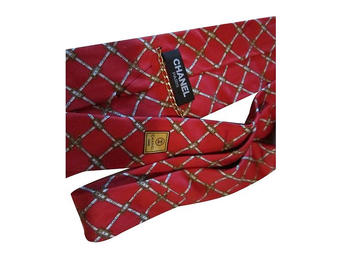 Chanel gravata Vermelho - vista 2