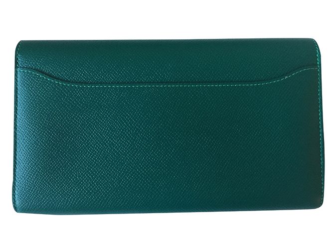 Hermès Constance Wallet Verde - vista 2