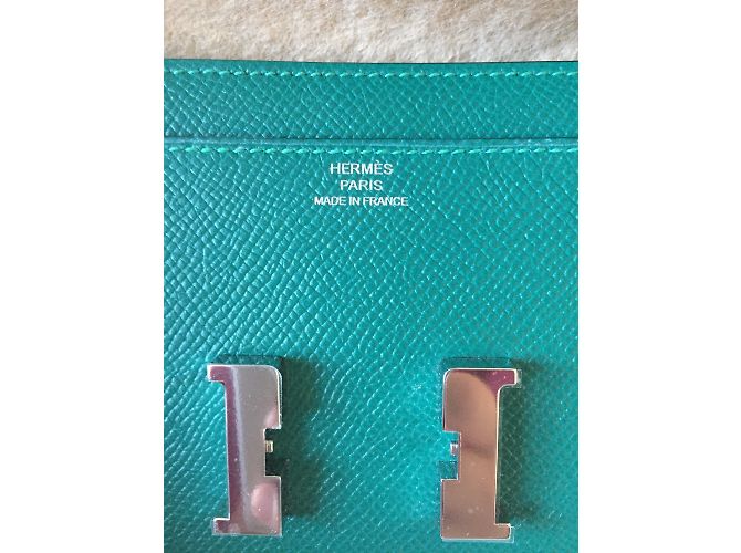 Hermès Constance Wallet Verde - vista 3