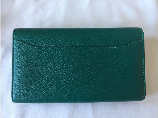 Hermès Constance Wallet Verde - vista 6