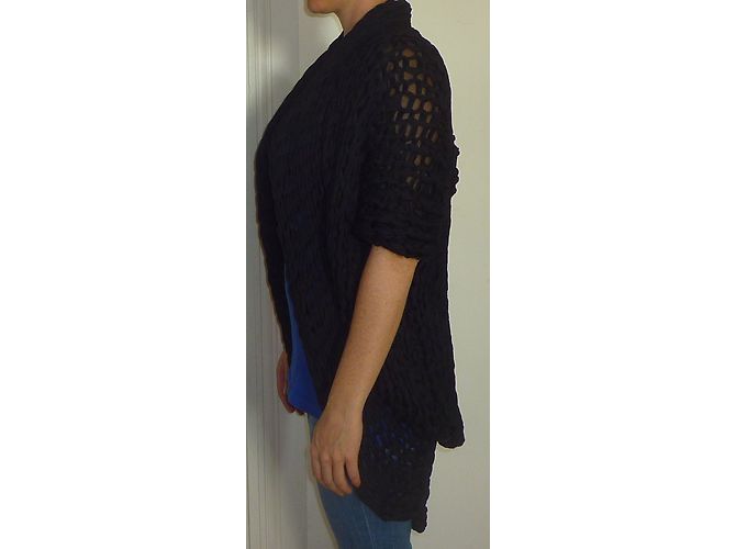 Patrizia Pepe Black Knit Cardigan Polyamide - view 4