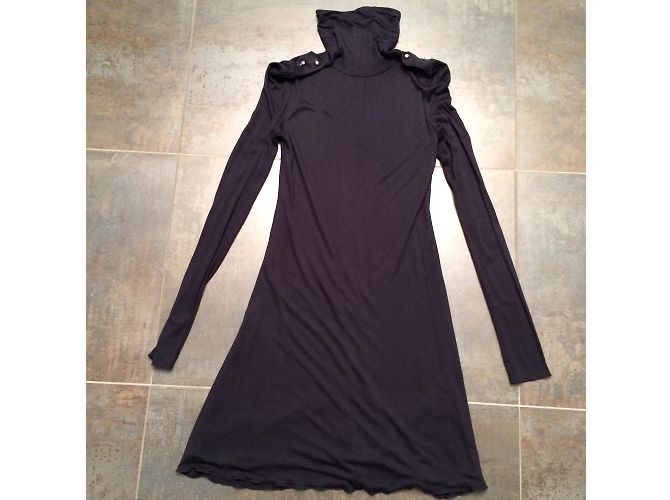 Vestido Patrizia Pepe de viscosa azul oscuro - vista 3