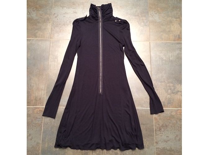 Vestido Patrizia Pepe de viscosa azul oscuro - vista 4