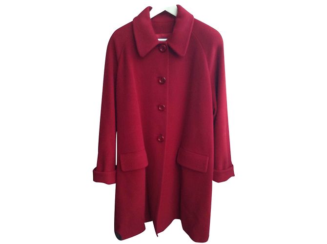 Abrigo Burberry rojo de lana y cachemira Roja - view 2