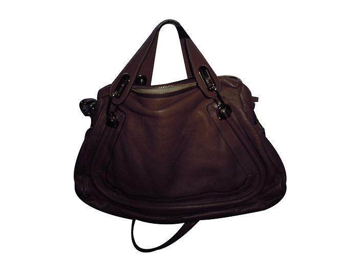Borsa Chloé Paraty Marrone in Pelle - vista 2