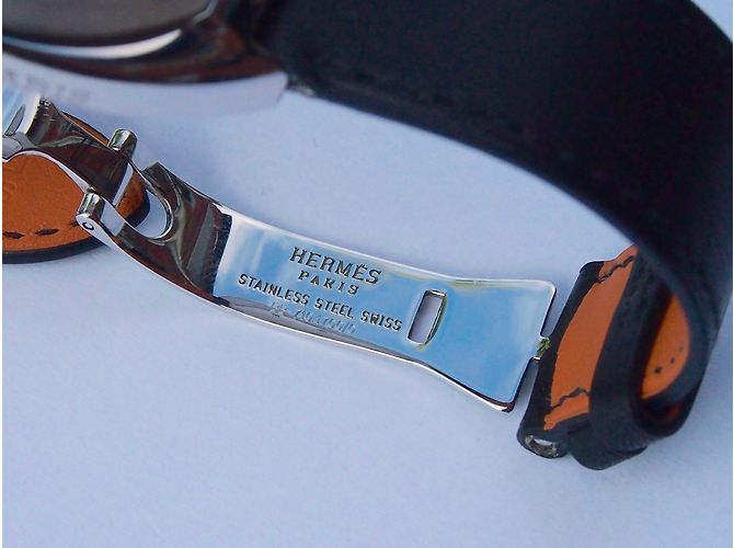 Hermès Quartz Uhr Schwarz - Ansicht 3