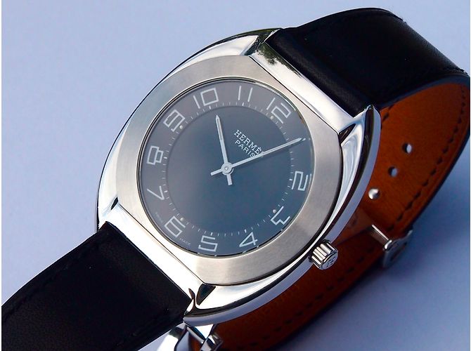 Hermès Quartz Uhr Schwarz - Ansicht 7