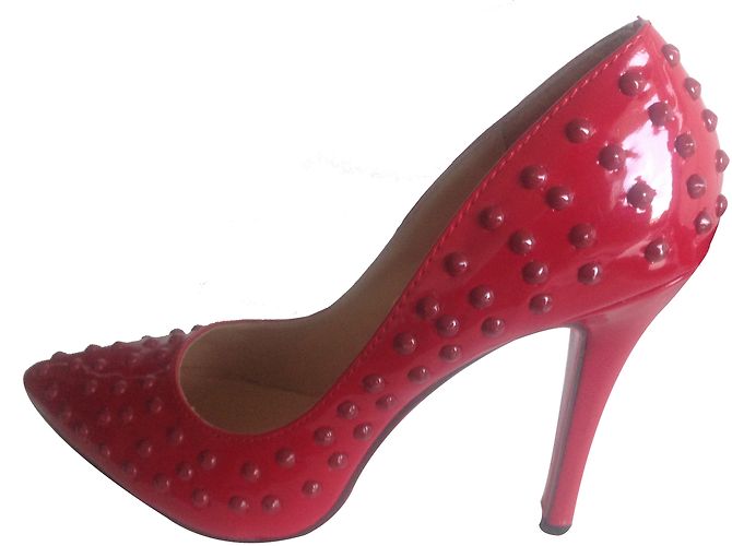 Autre Marque Décolleté JO in vernice rossa 39 Rosso - vista 2