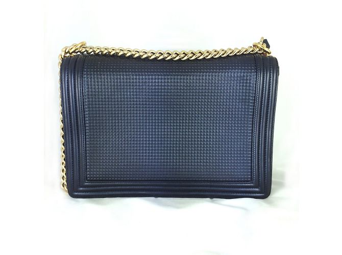 Chanel Boy Cruise 2013 Blu scuro Grande - vista 4