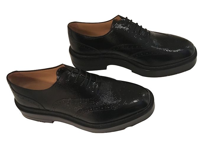 Hermès Schnürschuhe Schwarz - Ansicht 2