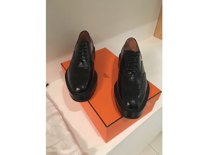 Hermès Schnürschuhe Schwarz - Ansicht 4
