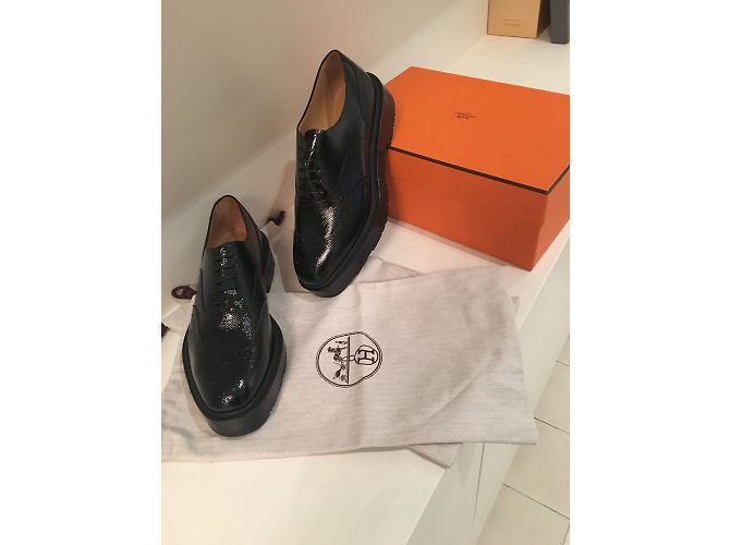 Hermès Schnürschuhe Schwarz - Ansicht 5