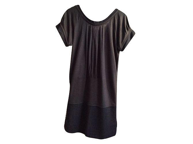 American Retro Kleid Grau Wolle - Ansicht 2
