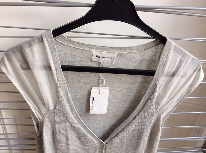 Vestido Vanessa Bruno Athe de algodón gris - vista 3