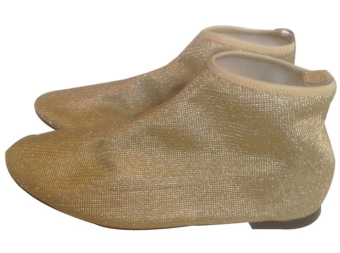 Botines Repetto Dorados Efecto Brillo 40 - vista 2