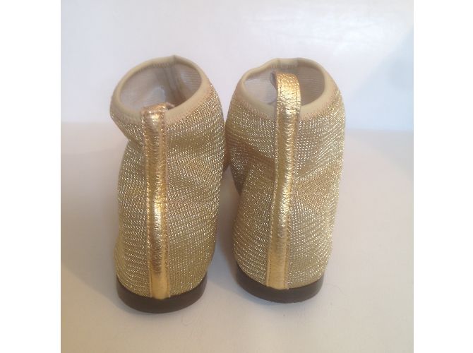 Botines Repetto Dorados Efecto Brillo 40 - vista 4