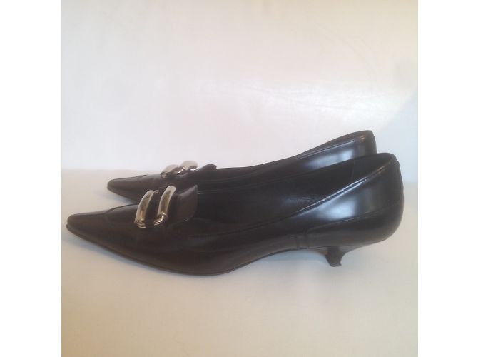 Décolleté Prada in pelle nera taglia 40 Nero - vista 4
