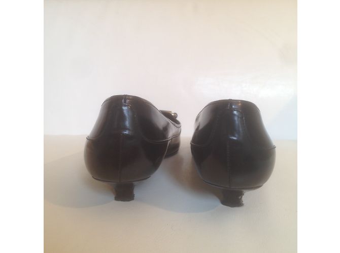 Décolleté Prada in pelle nera taglia 40 Nero - vista 5