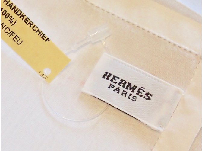 Hermès Cachecol de seda Laranja - vista 3