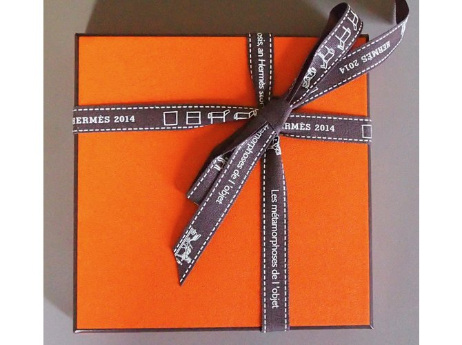 Hermès Cachecol de seda Laranja - vista 4
