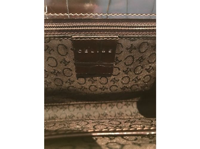Borsa a mano Céline in pelle bronzo - vista 7
