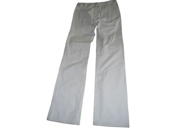 Pantaloni Isabel Marant in cotone grigio rosa chiaro - vista 2
