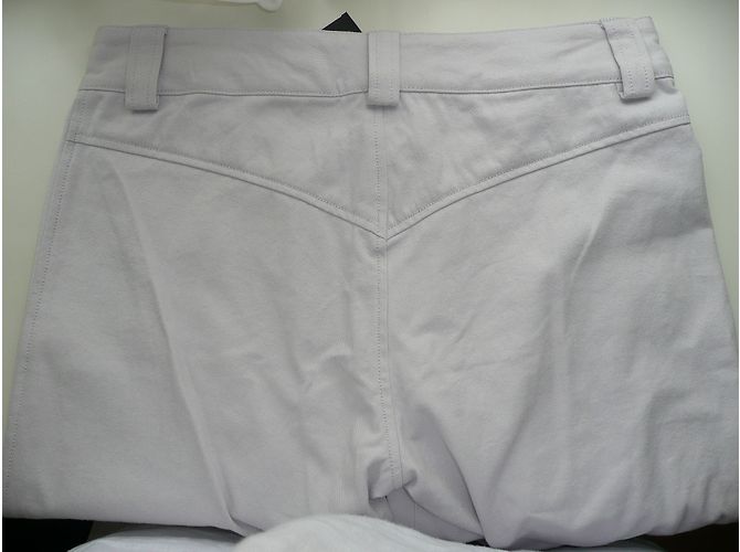 Pantaloni Isabel Marant in cotone grigio rosa chiaro - vista 4