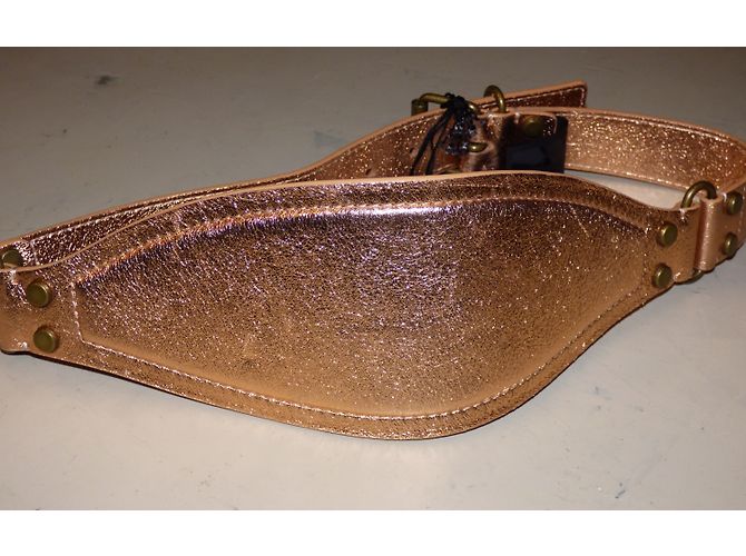 Lanvin Breiter Ledergürtel in Rosa Metallic Metallisch - Ansicht 6