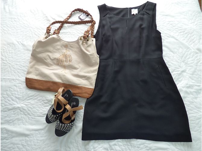 Schwarzes Viscose Kleid Pablo De Gerard Darel - Ansicht 3