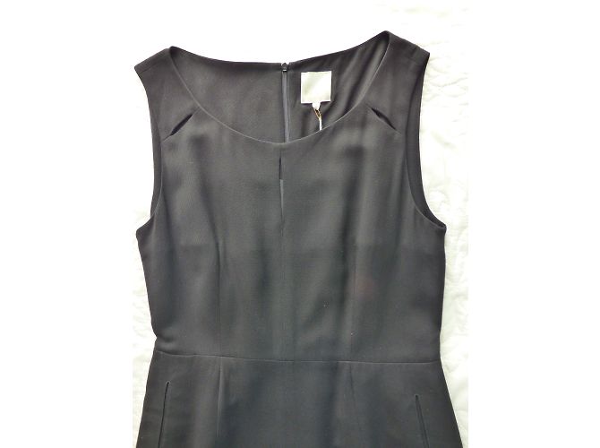 Schwarzes Viscose Kleid Pablo De Gerard Darel - Ansicht 4