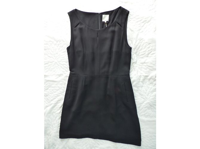 Schwarzes Viscose Kleid Pablo De Gerard Darel - Ansicht 5