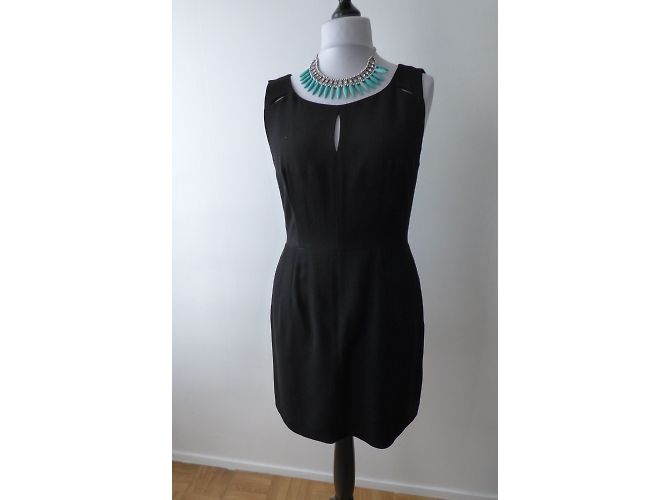 Schwarzes Viscose Kleid Pablo De Gerard Darel - Ansicht 6