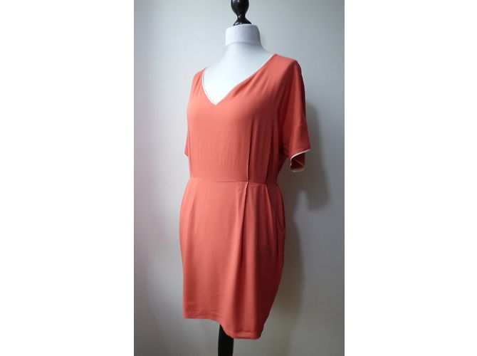 Vestido de viscose cor de coral Pablo De Gerard Darel - vista 5