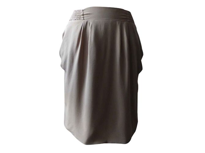 Falda de seda Pablo De Gerard Darel beige - vista 2