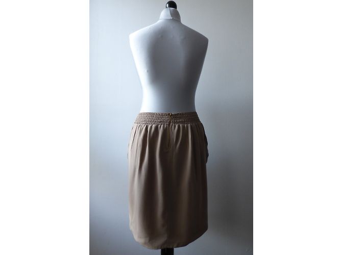 Falda de seda Pablo De Gerard Darel beige - vista 5