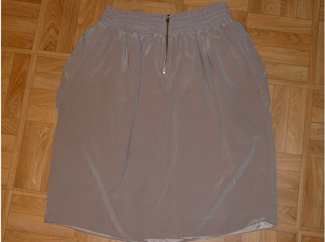 Falda de seda Pablo De Gerard Darel beige - vista 6