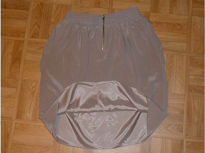 Falda de seda Pablo De Gerard Darel beige - vista 7