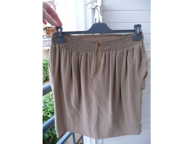 Falda de seda Pablo De Gerard Darel beige - vista 9