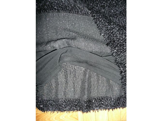 Abito corto in seta nera American Retro Nero - vista 9