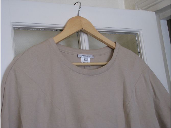 Top bordado de algodão Carven cor ecru L Fora de branco - vista 3
