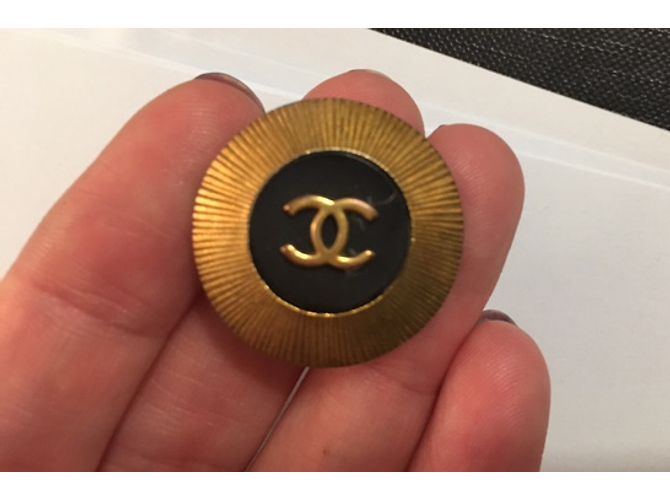 Chanel Brincos Preto Dourado - vista 3