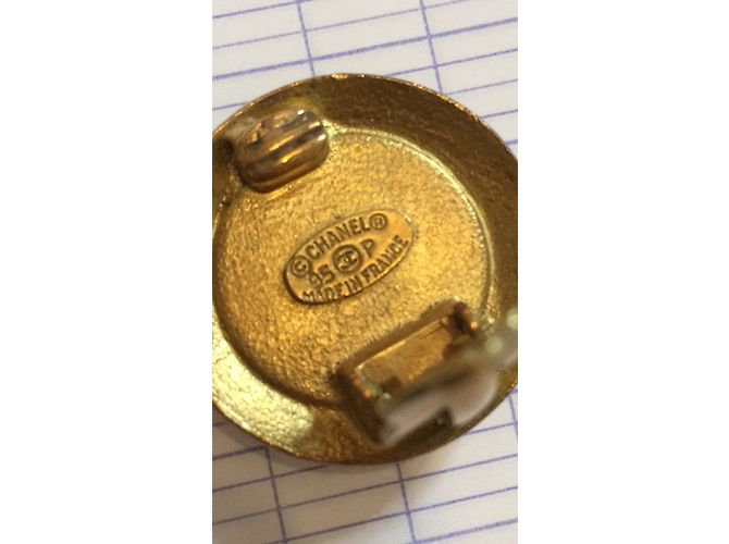 Chanel Brincos Preto Dourado - vista 4