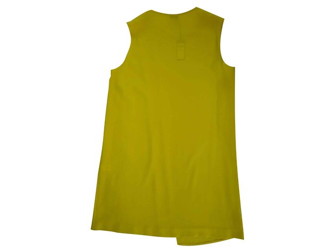 Abito Joseph Bicolore Giallo e Bianco in Crepe - vista 2