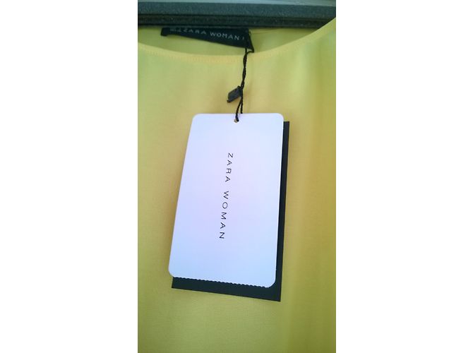 Zara Top Gelb aus Polyester - Ansicht 3