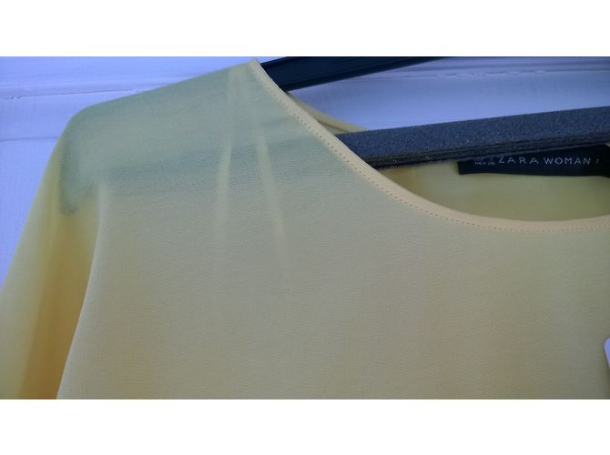 Zara Top Gelb aus Polyester - Ansicht 4