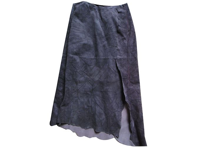 Completo gonna e giacca Armand Ventilo in scamosciato viola Porpora - vista 3