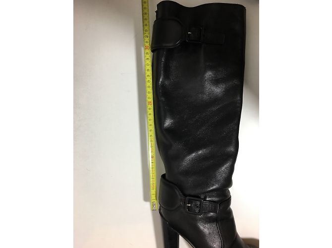Louis Vuitton Black Leather Boots Size 38.5 - view 10