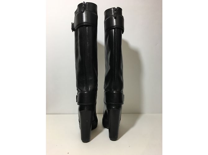 Louis Vuitton Black Leather Boots Size 38.5 - view 4