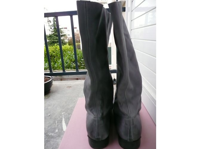 Zadig & Voltaire Lederstiefel Grau 41 - Ansicht 5
